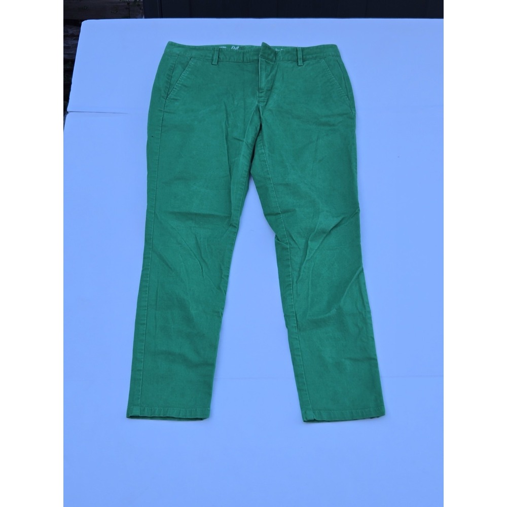 GAP Skinny Mini Khakis‎ Women's Size 2 Green Slim Fit Chino Pants